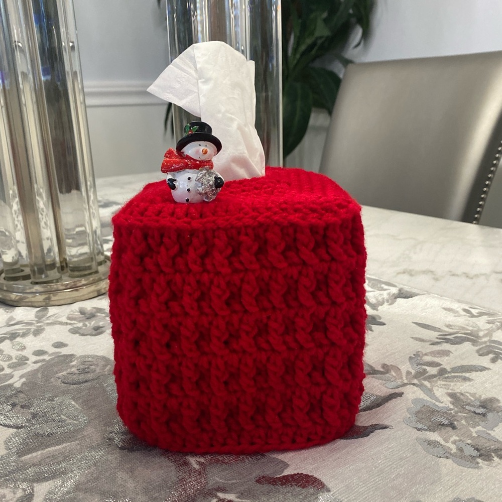 Snowman Tissue Box Cover Christmas